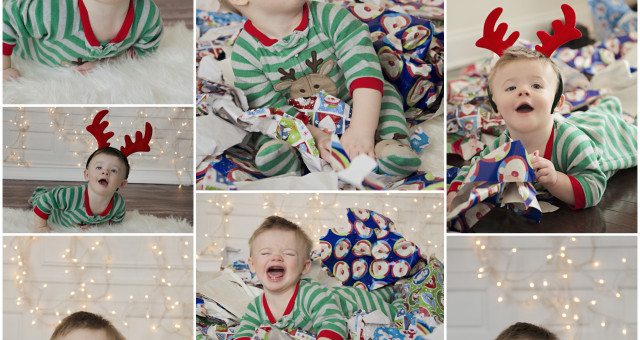 Child Photography Jackson's first Christmas