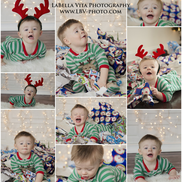 Child Photography Jackson's first Christmas