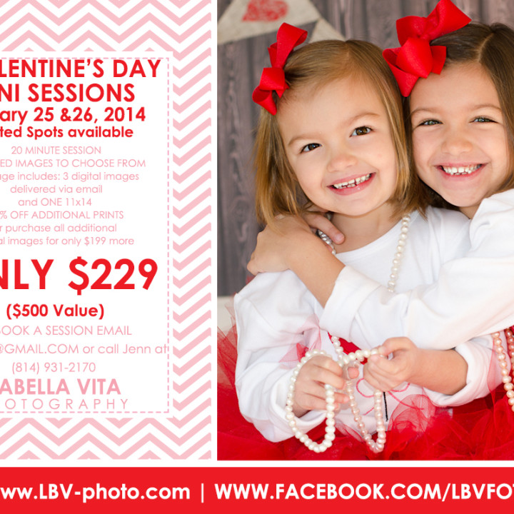 LaBella Vita Photography's Valentine's Day Mini Session Announcement!!!!!