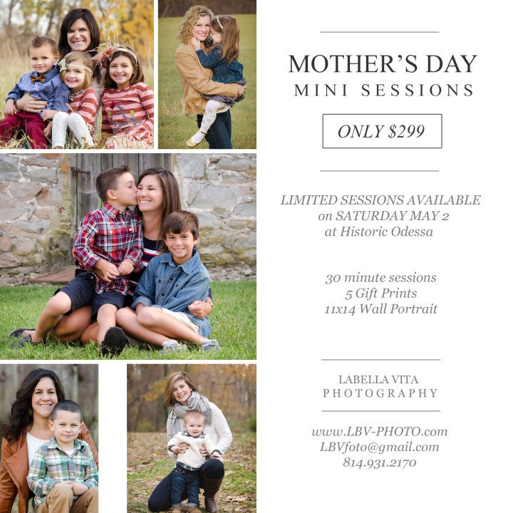 Mother's Day Mini Sessions | May 2, 2015 | Historic Odessa